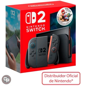Inicio - Gameplay tu tienda de videojuegos 12 Consola Nintendo Switch 2 con controles Joy-Con y juego Mario Kart World