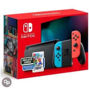 Bundle Nintendo Switch Neon + Super Mario Bros Wonder: Diversión Sin Límites